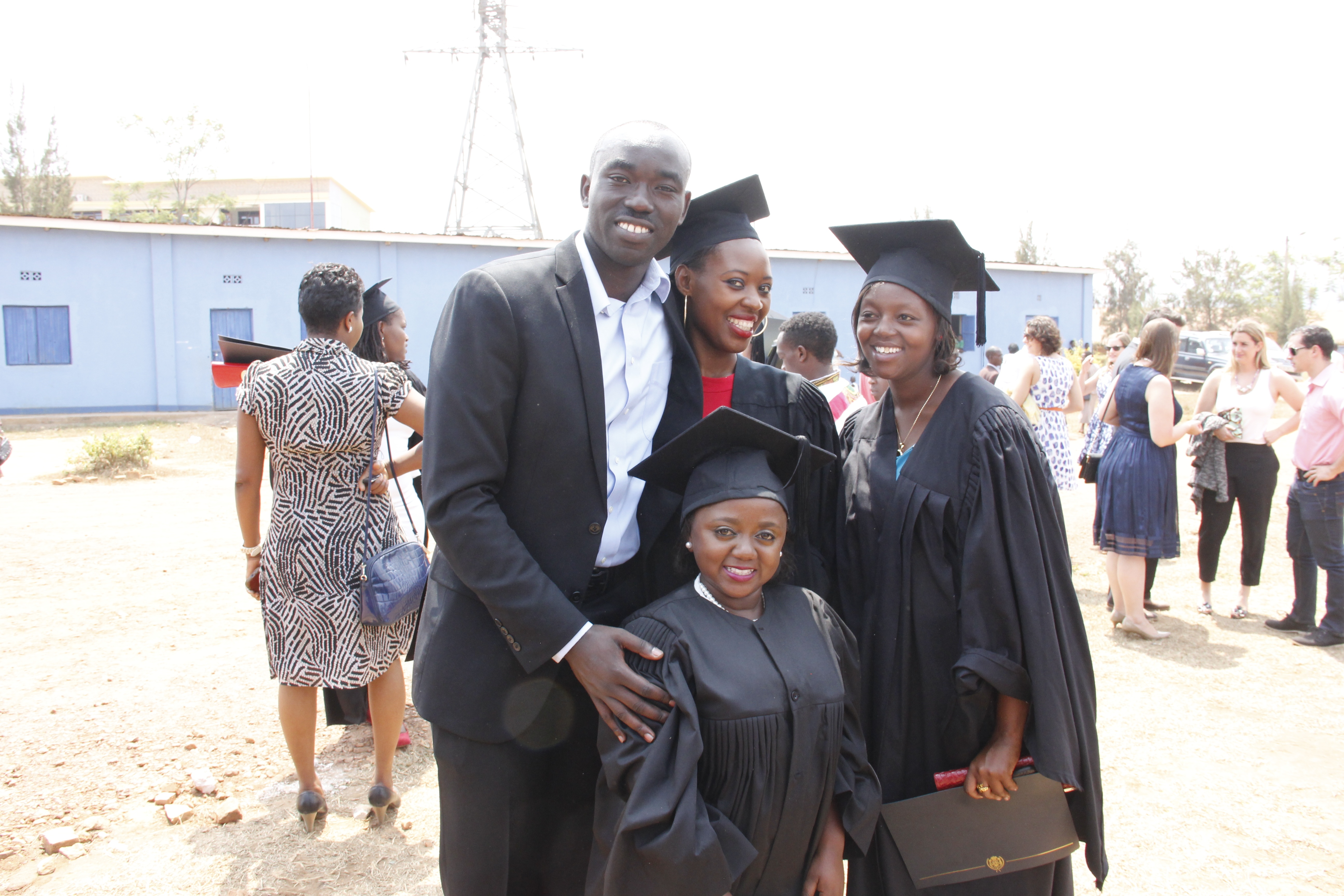 Claver with Akilah Grads